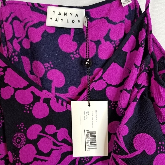 Tanya Taylor Chiara Floral Textured Silk Top NWT - Picture 9 of 9